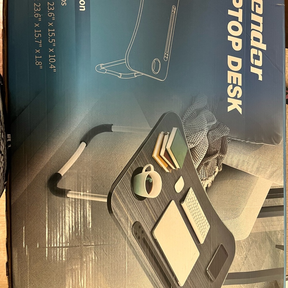 Lap Desk with Cup Holder and Device Slot